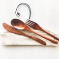Japanese Style Wooden Cutlery Set - Zero Waste Plastic Free Utensils Set - Sustainable Kitchen