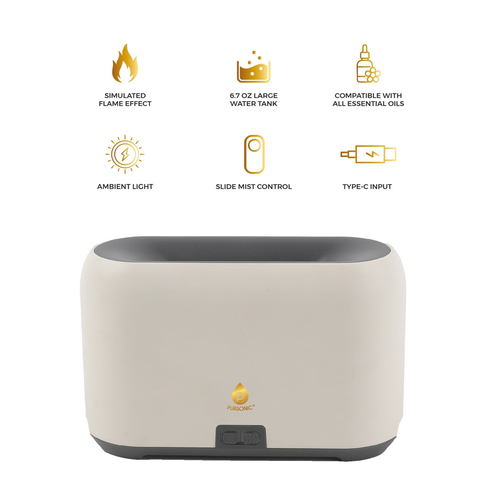 Essential Oil FlameGlow Aromatherapy Diffuser - Second Cycle Supply Co.