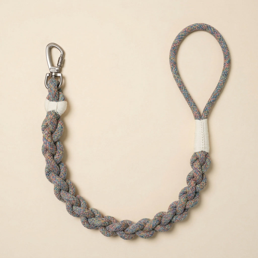 Handcrafted Rainbow Rover Dog Leash | Sustainable