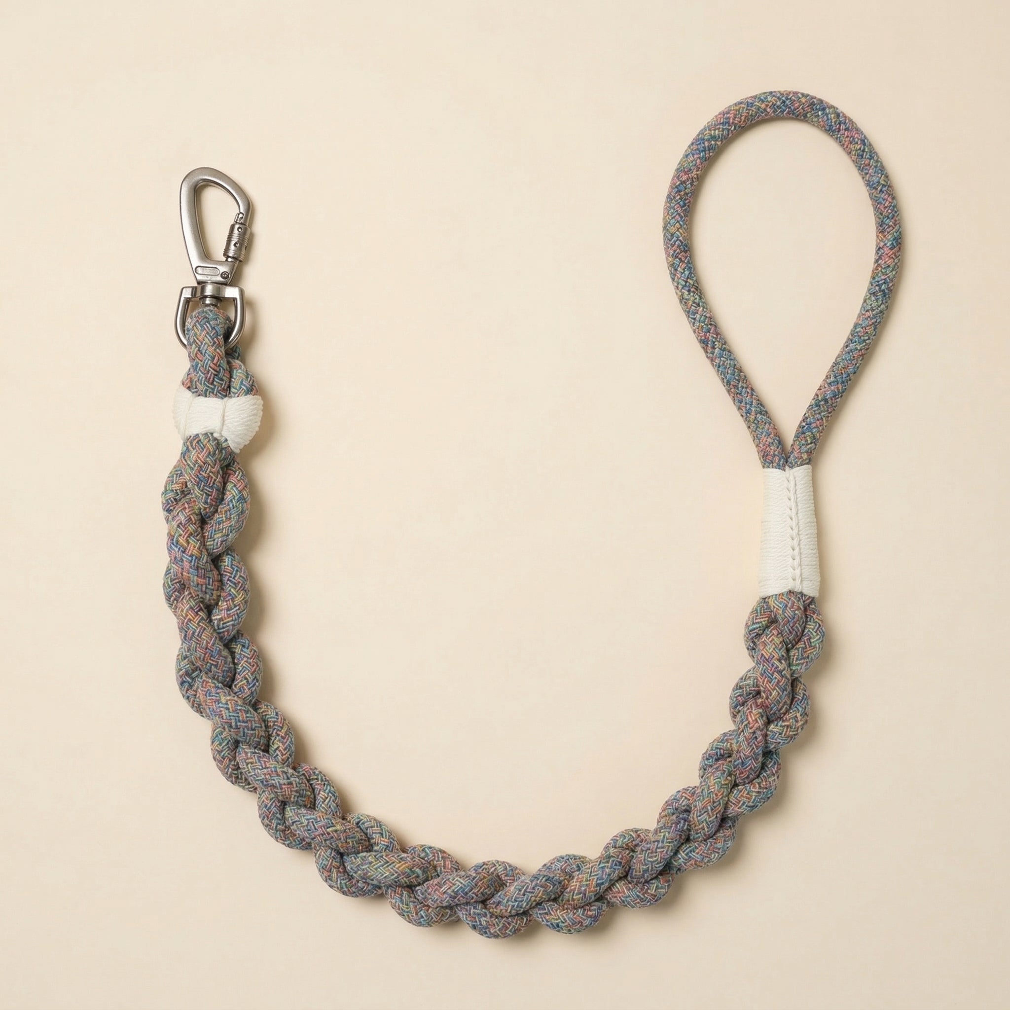 Handcrafted Rainbow Rover Dog Leash | Sustainable