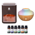 Himalayan Salt Lamp & Aromatherapy Diffuser Wellness Set - Second Cycle Supply Co.