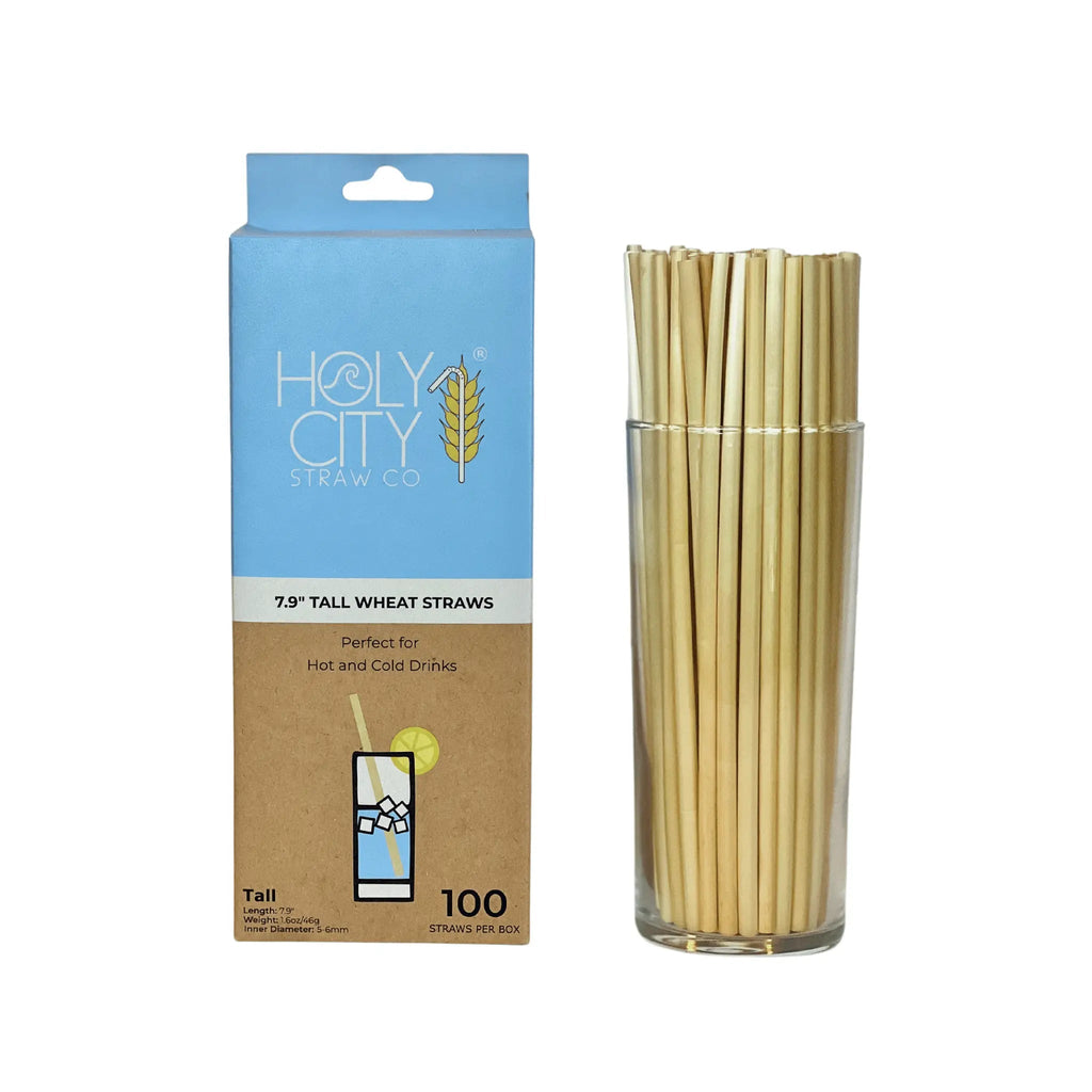 Sustainable 7.9" Tall Wheat Straws