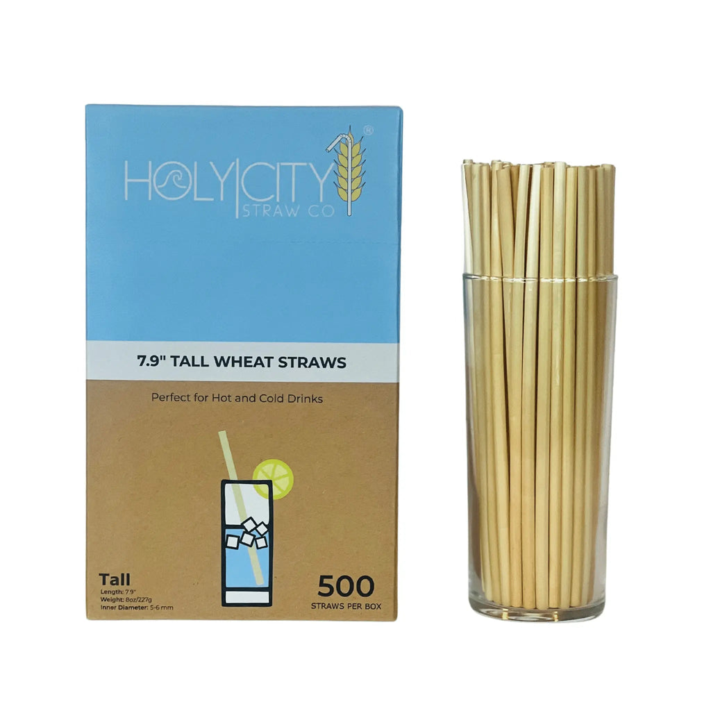 Sustainable 7.9" Tall Wheat Straws