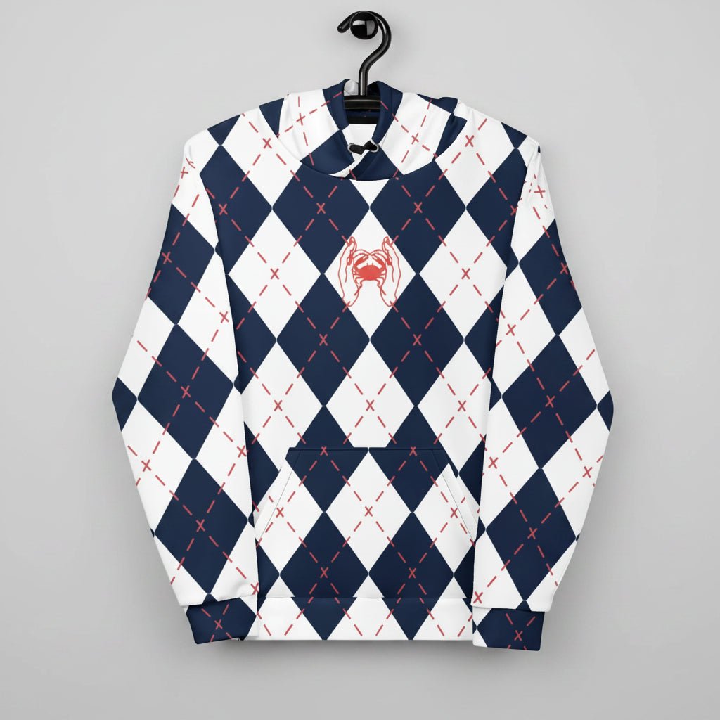 Love Yourself in Argyle - Recycled Unisex Hoodie - Second Cycle Supply Co.