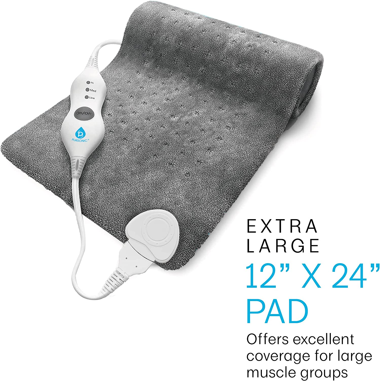 Pursonic Heated Poncho Shawl & XL Full Body Heating Pad - Second Cycle Supply Co.