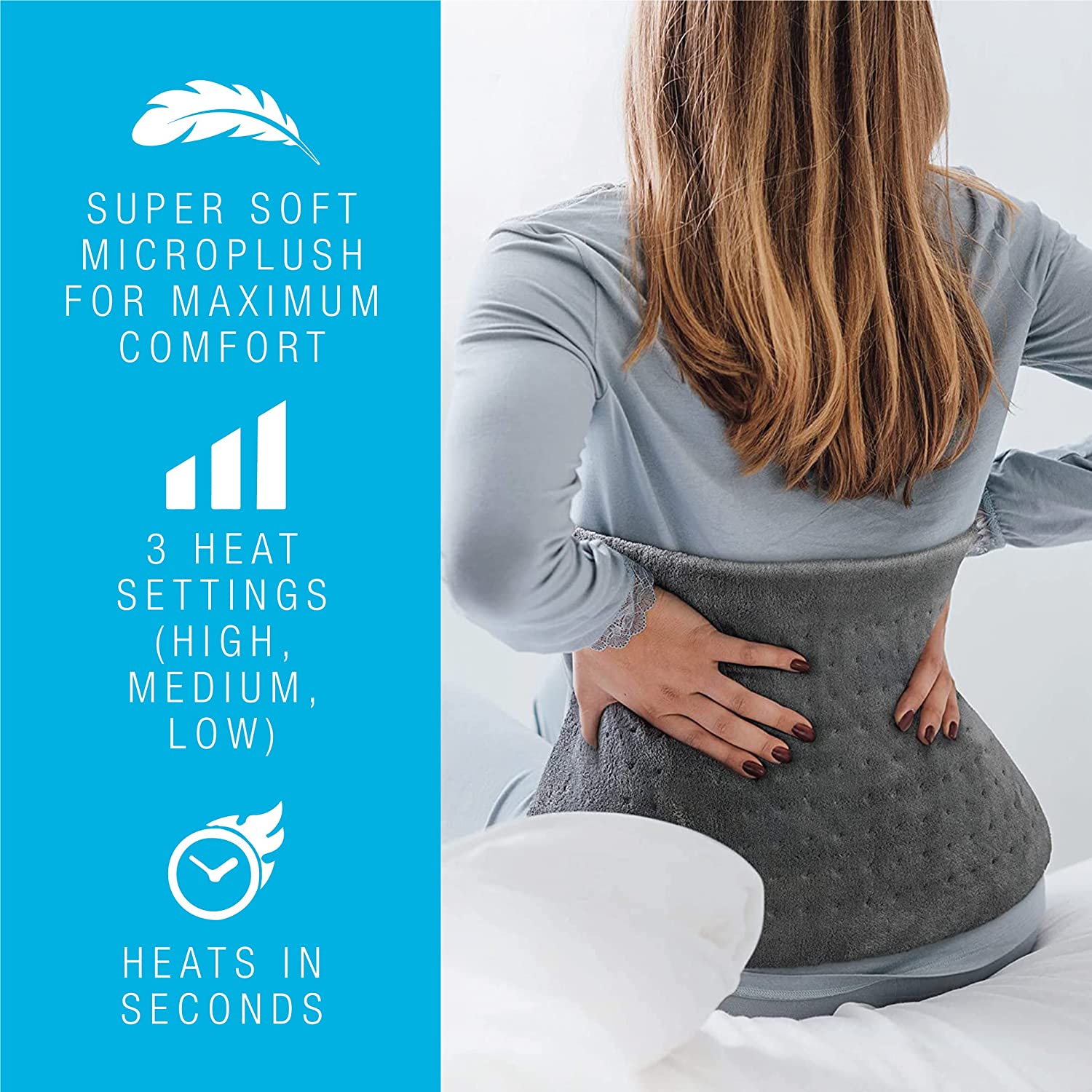 Pursonic Heated Poncho Shawl & XL Full Body Heating Pad - Second Cycle Supply Co.