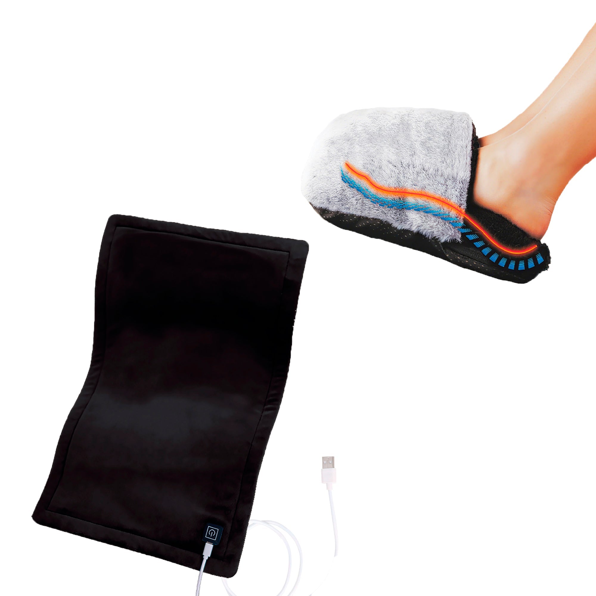 Ultimate Heat & Relaxation Duo: Foot Warmer + XL Heating Pad Bundle - Second Cycle Supply Co.