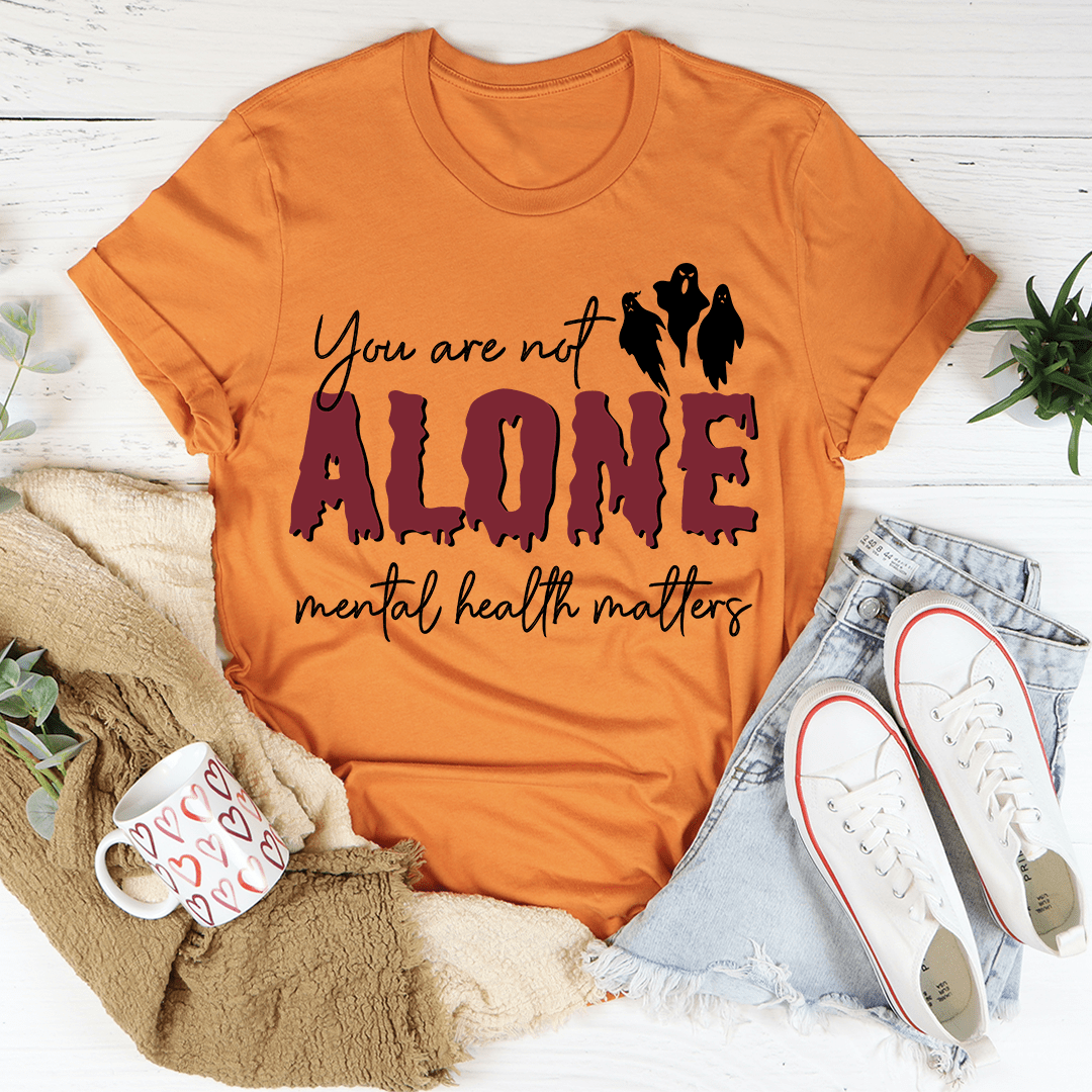 You Are Not Alone Mental Health Awareness Halloween Tee - Second Cycle Supply Co.